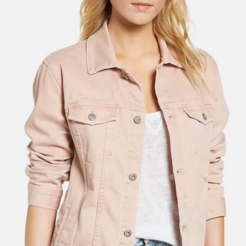 AG Adriano Goldschmied Nancy Rosy Rouge Jean Jacket, Large CB2082 - Picture 2 of 7